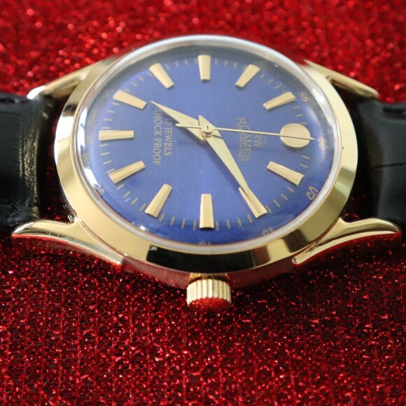 Vintage Roamer Swiss-made, professionally refurbished: 17‑Jewel Manual Wind - Picture 7 of 8